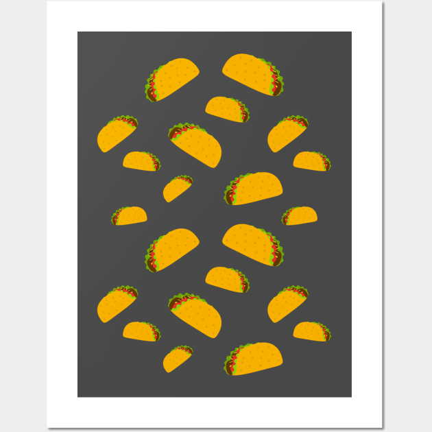 Cool and fun yummy taco pattern Wall Art by PLdesign